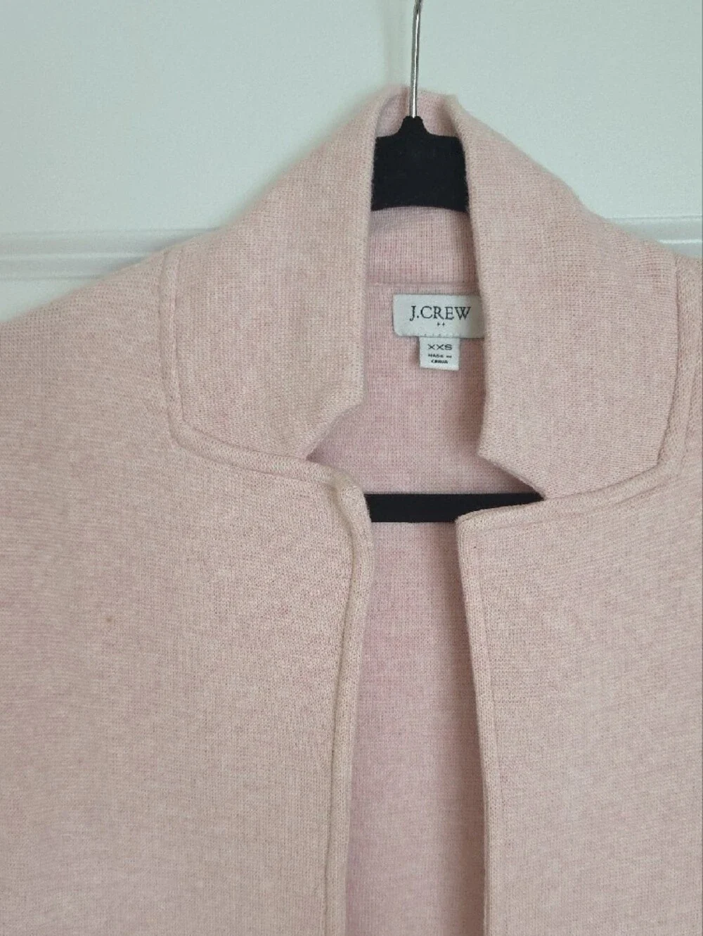 J. Crew Pale Pink Open-Front Blazer Jacket